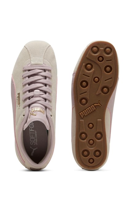 Puma Tackle Suede Damen Sneaker Silberne Nebel/Verwaschenes Pink - Image 5