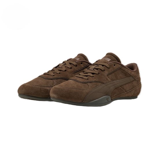 Puma Bella Mina Wildleder Damen Schokoladen Sneakers - Image 1