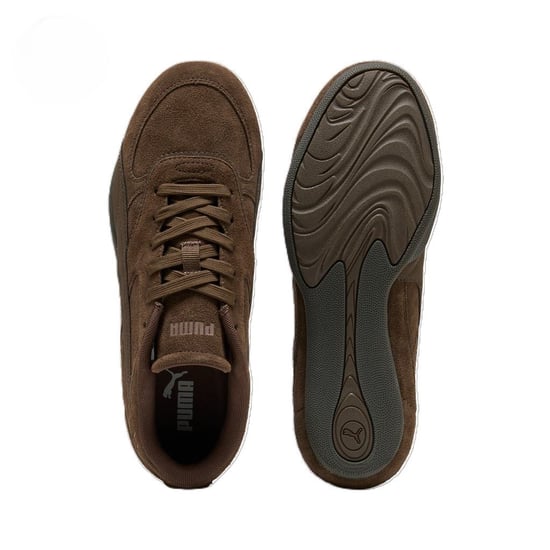 Puma Bella Mina Wildleder Damen Schokoladen Sneakers - Image 5