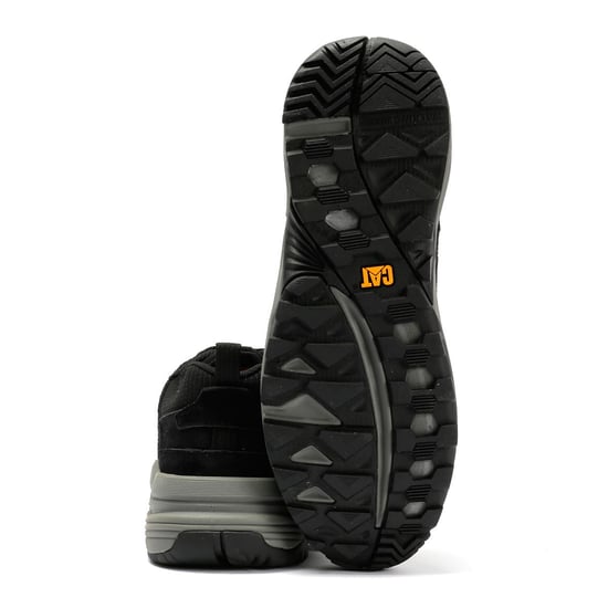 Caterpillar Greif-Suede Herren Schwarz Sneakers - Image 4