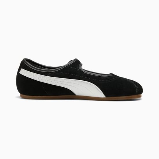 Puma Tacklette Wildleder Damen Schwarz/Weiß Trainer - Image 2