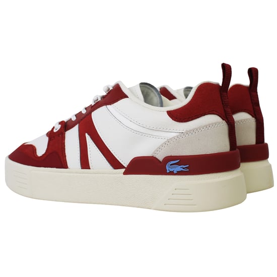 Lacoste L002 222 1 Damen Weiß/Rote Sneakers - Image 3