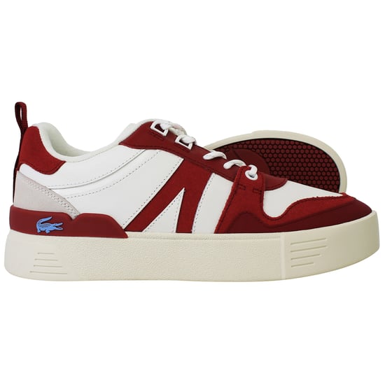 Lacoste L002 222 1 Damen Weiß/Rote Sneakers - Image 4