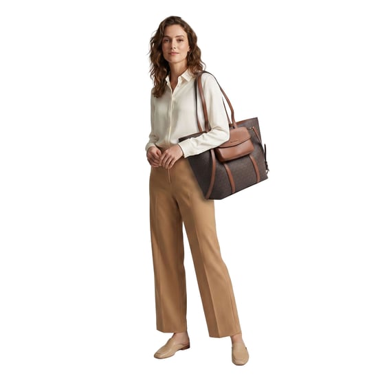 Damen 2-in-1 Tote Bag Jet Set Travel Großes Set Handtasche und Schultertasche 35S6GTVT3B - Image 3