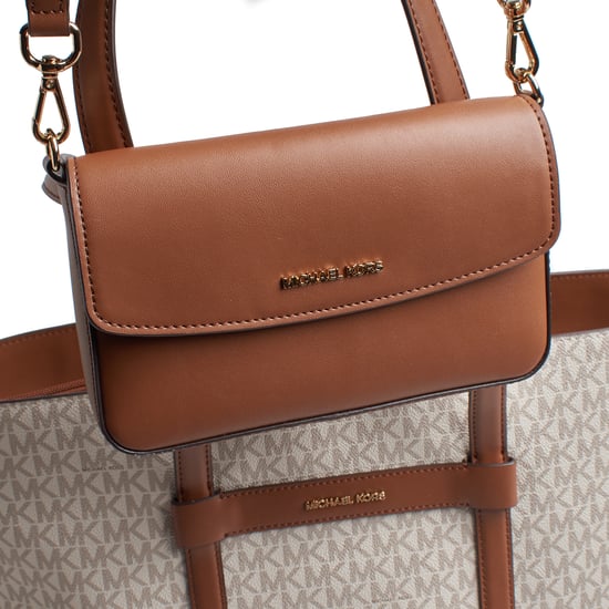 Damen 2-in-1 Shopper Jet Set Travel Große Tasche Handtasche und Umhängetasche 35S6GTVT3B - Image 2