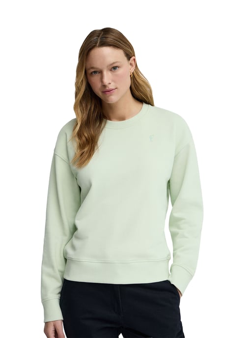 Sweatshirt pastelltürkis im Regular Fit mit Rigby Go Stickerei - Image 1