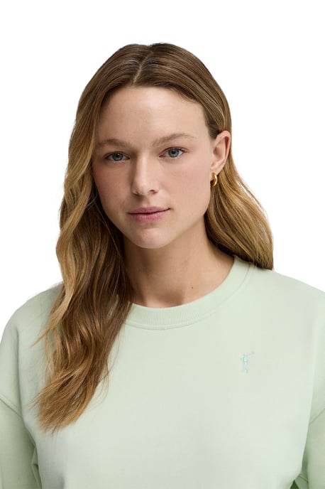Sweatshirt pastelltürkis im Regular Fit mit Rigby Go Stickerei - Image 2