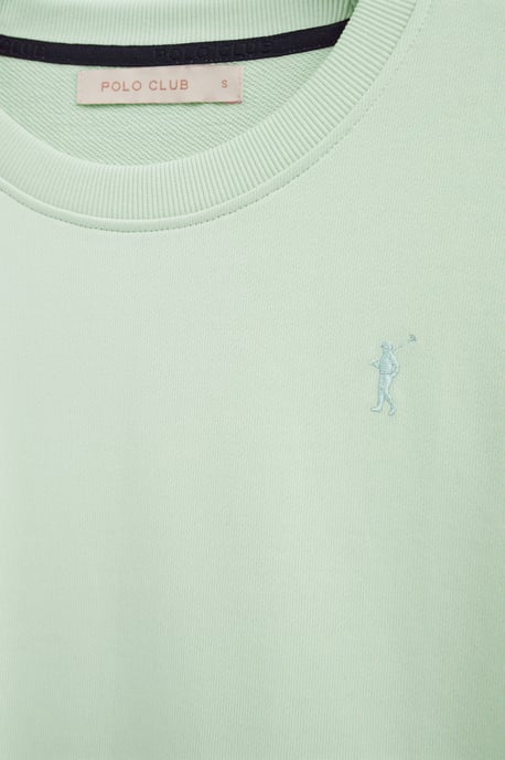 Sweatshirt pastelltürkis im Regular Fit mit Rigby Go Stickerei - Image 5
