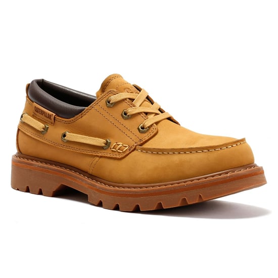 Caterpillar Colorado Boot Lo Leder Herren Honig Wildleder Schnürschuhe - Image 2