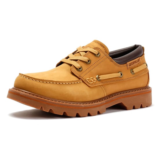 Caterpillar Colorado Boot Lo Leder Herren Honig Wildleder Schnürschuhe - Image 3
