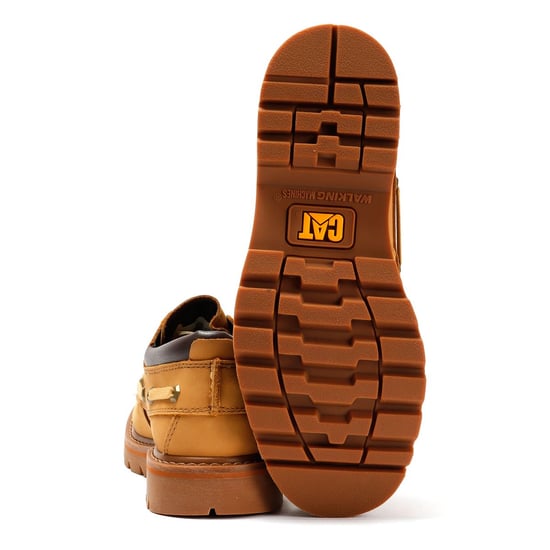 Caterpillar Colorado Boot Lo Leder Herren Honig Wildleder Schnürschuhe - Image 4