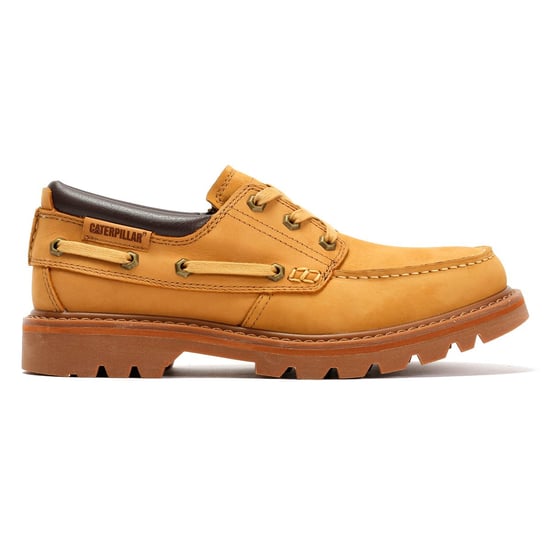 Caterpillar Colorado Boot Lo Leder Herren Honig Wildleder Schnürschuhe - Image 5