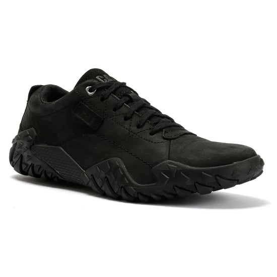 Caterpillar Gridlock Lo Tumbled Nubuck Herren Schwarz Schnürschuhe - Image 2