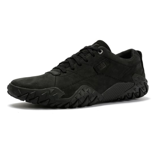 Caterpillar Gridlock Lo Tumbled Nubuck Herren Schwarz Schnürschuhe - Image 3