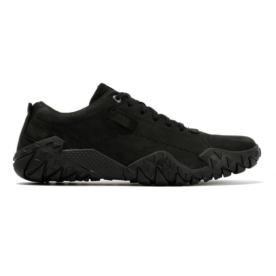 Caterpillar Gridlock Lo Tumbled Nubuck Herren Schwarz Schnürschuhe - Image 5