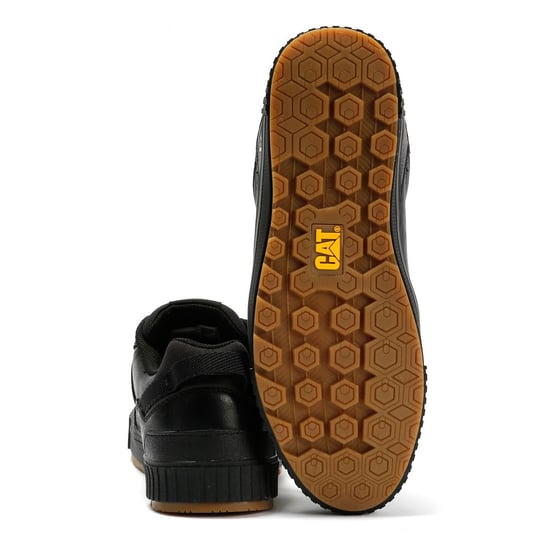 Caterpillar Axiom Leder Herrenschuhe Schwarz Schnürschuhe - Image 4