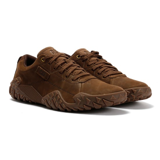 Caterpillar Gridlock Lo Tumbled Nubuk Herren Schnürschuhe Carafe - Image 1