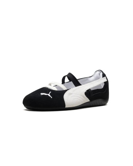Puma Speedcat Ballet SD Wildleder Damen Schwarz/Weiß Schuhe - Image 1