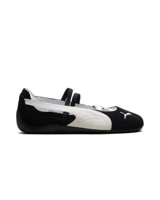 Puma Speedcat Ballet SD Wildleder Damen Schwarz/Weiß Schuhe - Image 2