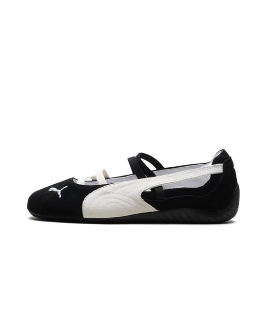 Puma Speedcat Ballet SD Wildleder Damen Schwarz/Weiß Schuhe - Image 3
