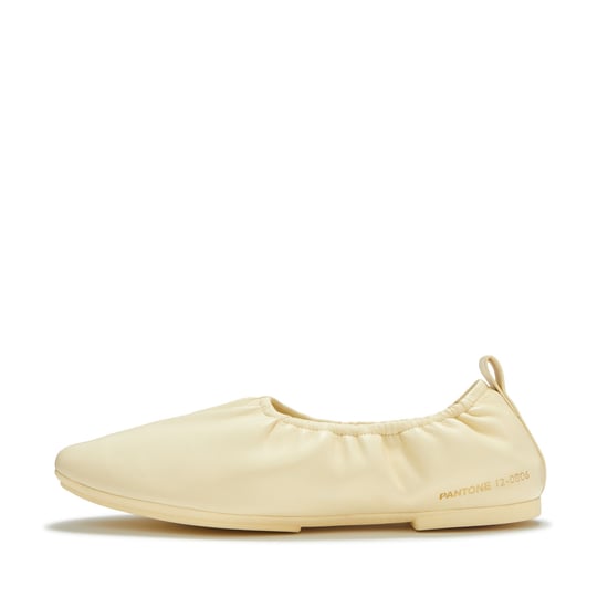 FitFlop X Pantone Delicato Ballerina Leder Damen Rutabag Schuhe - Image 2