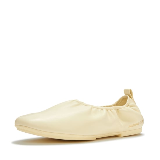 FitFlop X Pantone Delicato Ballerina Leder Damen Rutabag Schuhe - Image 3