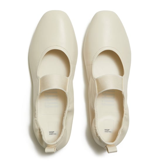FitFlop X Pantone Delicato Mary Jane Leder Damen Schuhe Weiß - Image 4