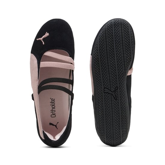 Puma Speedcat Ballet SD Wildleder Damen Schwarz/Mauve Mist Schuhe - Image 5
