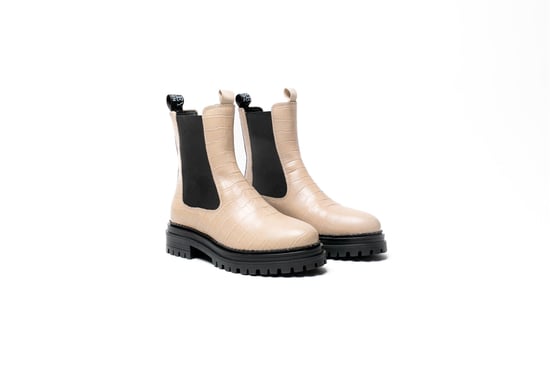 Osprey London Die Huckleberry Leder Damencreme Stiefel - Image 1