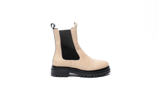 Osprey London Die Huckleberry Leder Damencreme Stiefel - Image 2