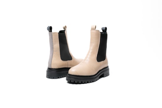 Osprey London Die Huckleberry Leder Damencreme Stiefel - Image 4