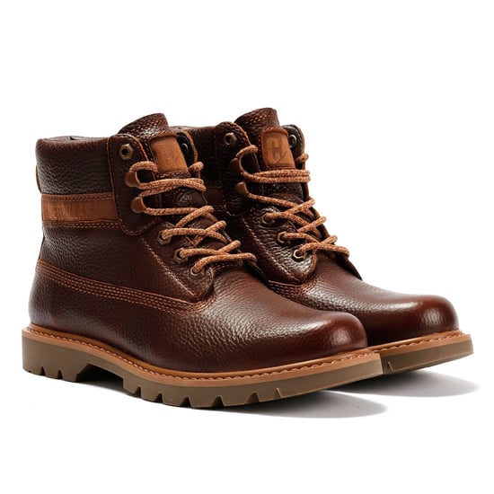Caterpillar Colorado 2.0 Leder Herren Glänzende Ingwer Stiefel - Image 1