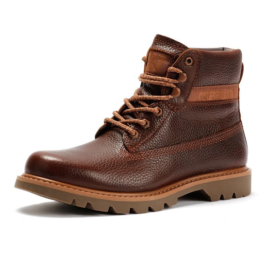 Caterpillar Colorado 2.0 Leder Herren Glänzende Ingwer Stiefel - Image 3