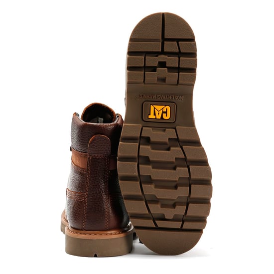 Caterpillar Colorado 2.0 Leder Herren Glänzende Ingwer Stiefel - Image 4