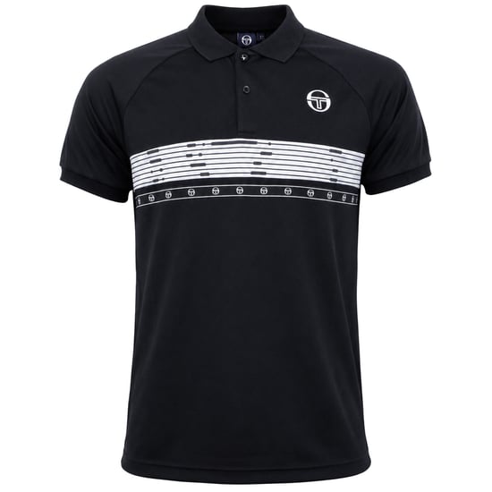 Sergio Tacchini Candis Herren Polohemd in Schwarz - Image 1