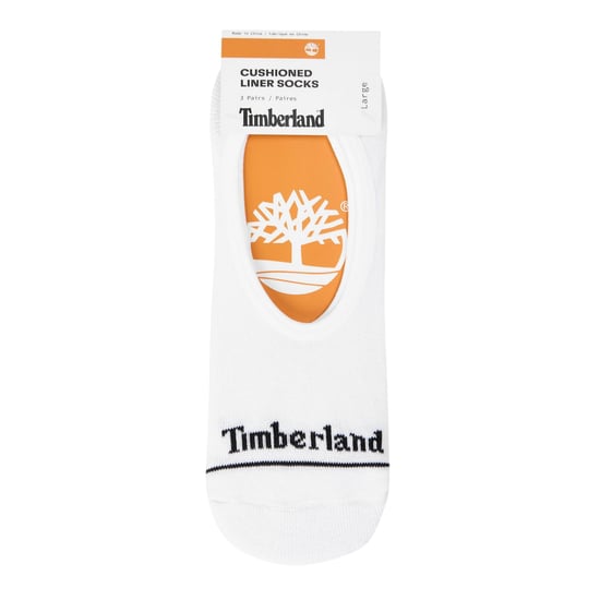 Timberland - Liner Socken für Herren, Baumwollmischung (3er-Pack) (Weiß) - Image 2