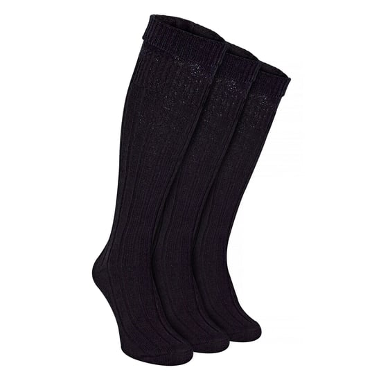 3er-Pack Herren Woll-Kilt-Socken | Kniehohe warme Langsocken mit umgeschlagenem Bund - Image 1