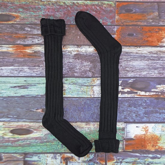 3er-Pack Herren Woll-Kilt-Socken | Kniehohe warme Langsocken mit umgeschlagenem Bund - Image 3