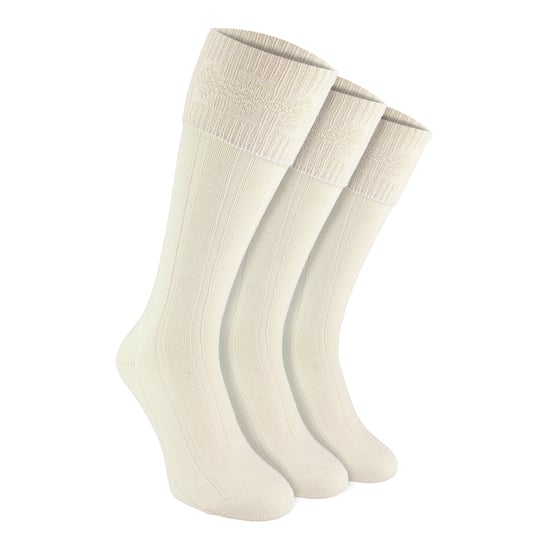 3er Pack Herren Wollkilt-Socken | Knielange gerippte Umschlagbündchen Warme Socken - Image 1