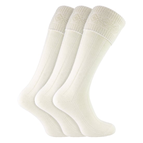 3er Pack Herren Wollkilt-Socken | Knielange gerippte Umschlagbündchen Warme Socken - Image 3