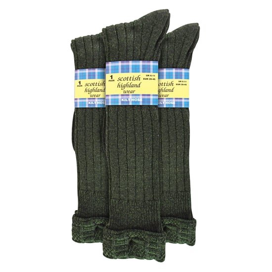 3er Pack Herren Wollkilt-Socken | Kniehohe umschlagbare warme lange Socken - Image 2