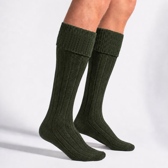 3er Pack Herren Wollkilt-Socken | Kniehohe umschlagbare warme lange Socken - Image 5