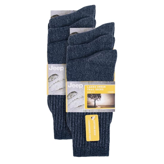 6 Paar Damen Baumwollreiche Stiefelsocken | Atmungsaktive Vintage Wandersocken - Image 2