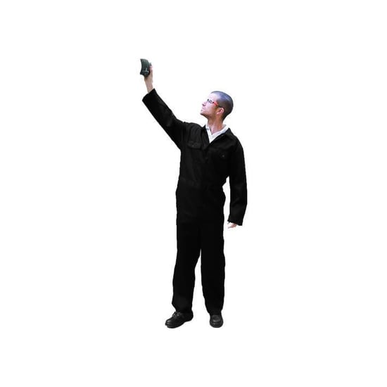 Worrior Herren Overall mit Druckknöpfen (Schwarz) - Image 1