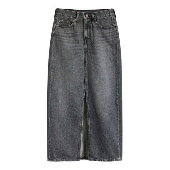 Levis - Langer Rock für Damen, Denim, Hoch geschnitten (Schwarz) - Image 2