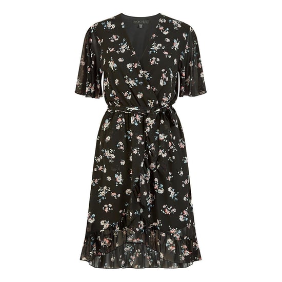 Mela London - Wickelkleid für Damen, V-Ausschnitt (Schwarz) - Image 2