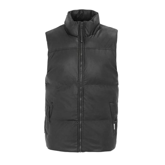 Firetrap - Weste für Herren, Wattiert, PU (Schwarz) - Image 1