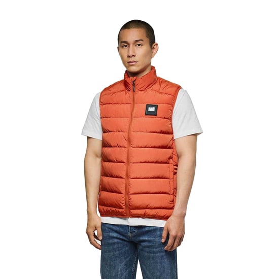 Weekend Offender - "Gacha" Weste für Herren, Gesteppt (Orange) - Image 1