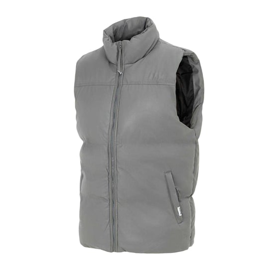 Firetrap - Weste für Herren, Wattiert, PU (Dunkelgrau) - Image 3