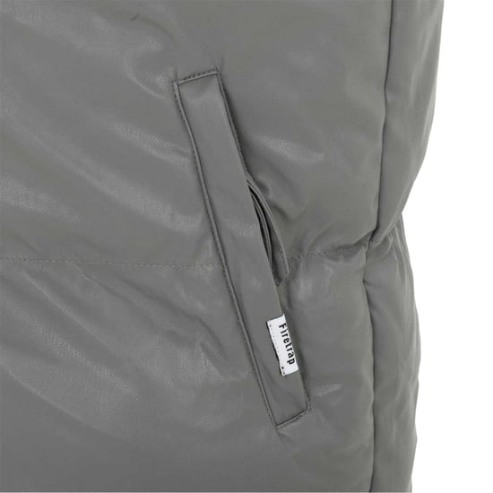 Firetrap - Weste für Herren, Wattiert, PU (Dunkelgrau) - Image 4
